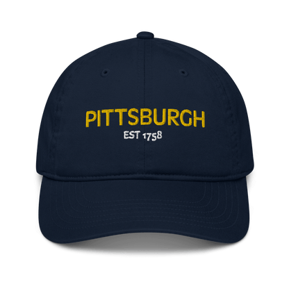 Pittsburgh Est 1758 Embroidered Baseball Hat Yinzergear Pacific 