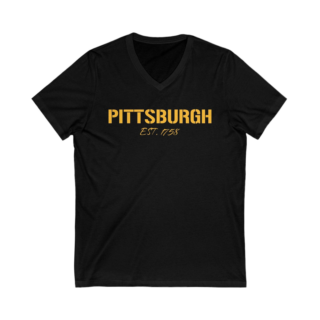 Pittsburgh Est. 1758 V-Neck T-Shirt product image 2