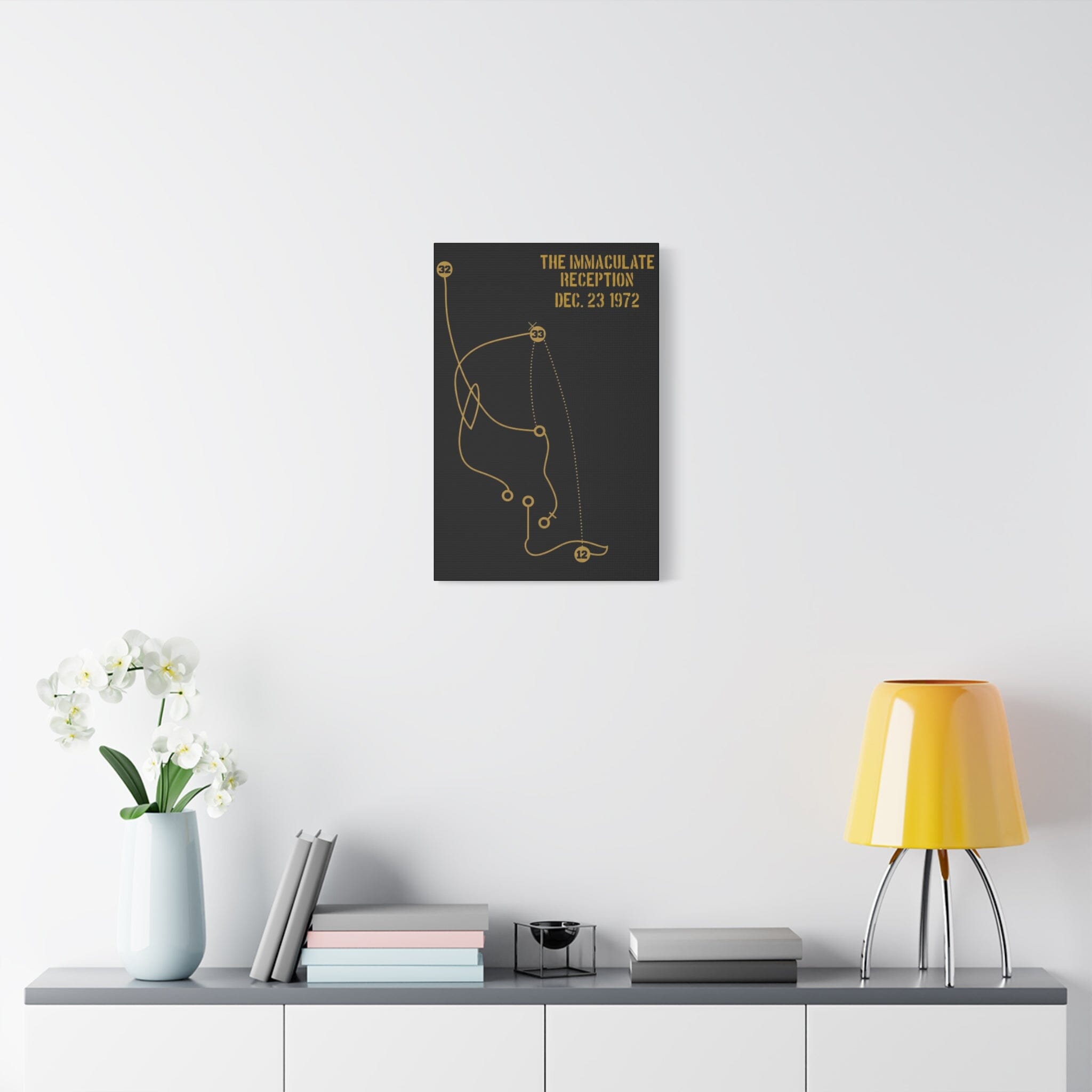 The Immaculate Reception Pittsburgh football canvas product image 31