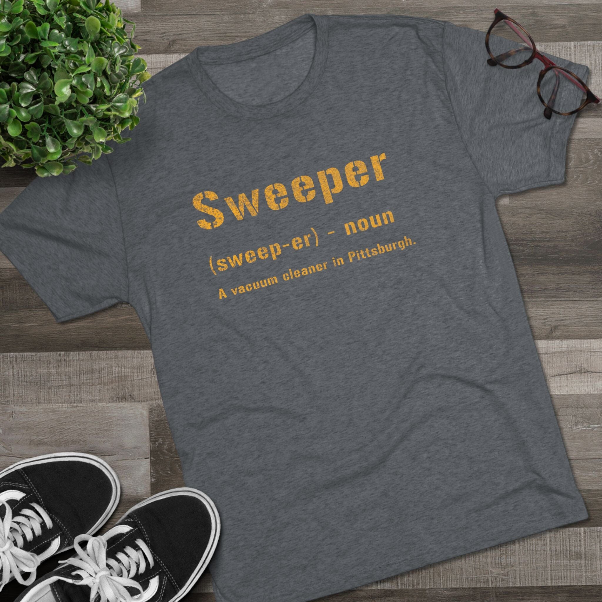 Sweeper Pittsburghese Tri-Blend T-Shirt product image 11
