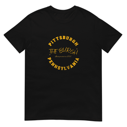 The Burgh Pittsburgh Pennsylvania T-Shirt Yinzergear Black S 
