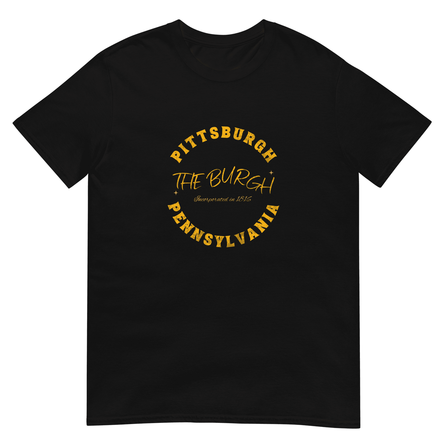 The Burgh Pittsburgh Pennsylvania T-Shirt Yinzergear Black S 