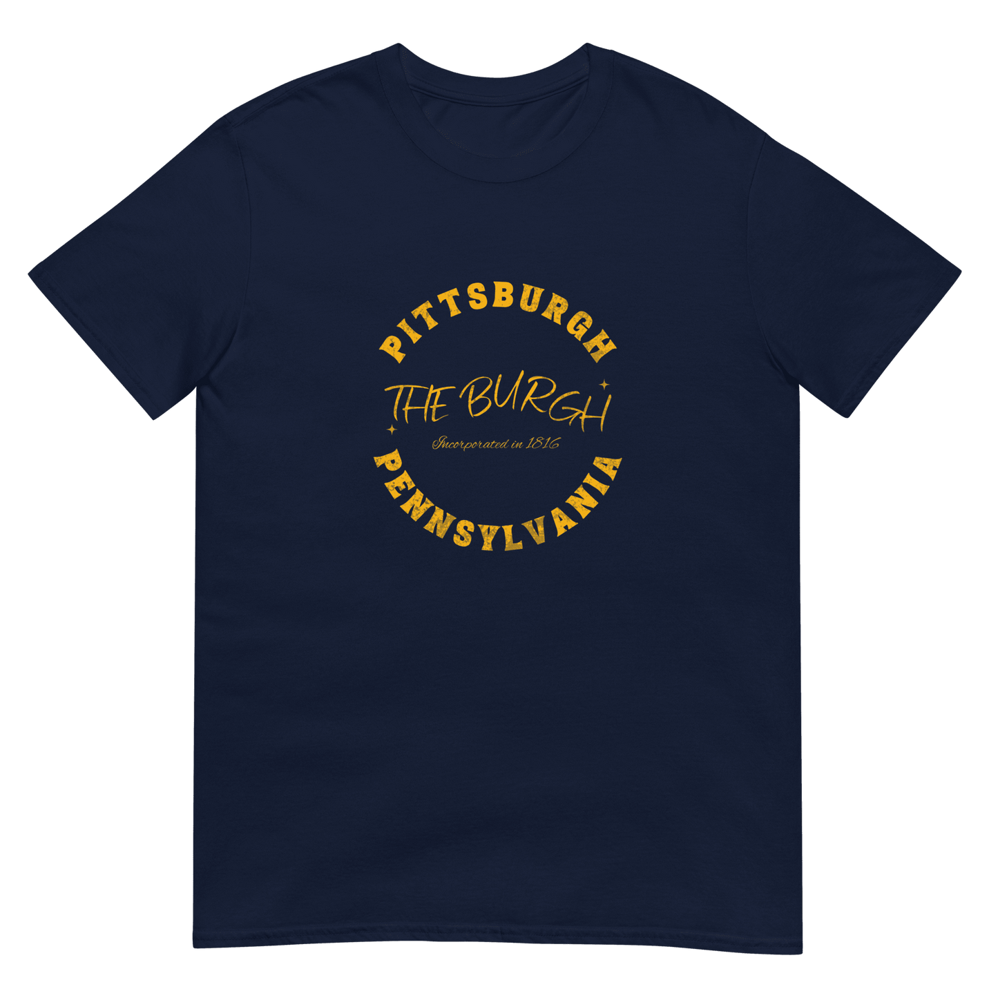 The Burgh Pittsburgh Pennsylvania T-Shirt Yinzergear Navy S 