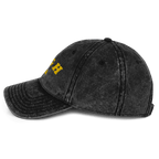 PGH PA Vintage Cap Pittsburgh hat in black alternate view 4 | Yinzergear