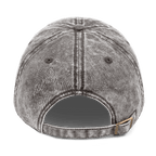 PGH PA Vintage Cap Pittsburgh hat in charcoal mockup view | Yinzergear