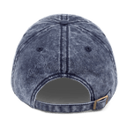 PGH PA Vintage Cap Pittsburgh hat in navy mockup view | Yinzergear