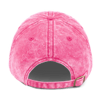 PGH PA Vintage Cap Pittsburgh hat in pink mockup view | Yinzergear
