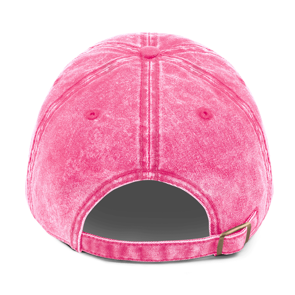 PGH PA Vintage Cap Pittsburgh hat in pink mockup view | Yinzergear