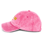 PGH PA Vintage Cap Pittsburgh hat in pink alternate view 3 | Yinzergear