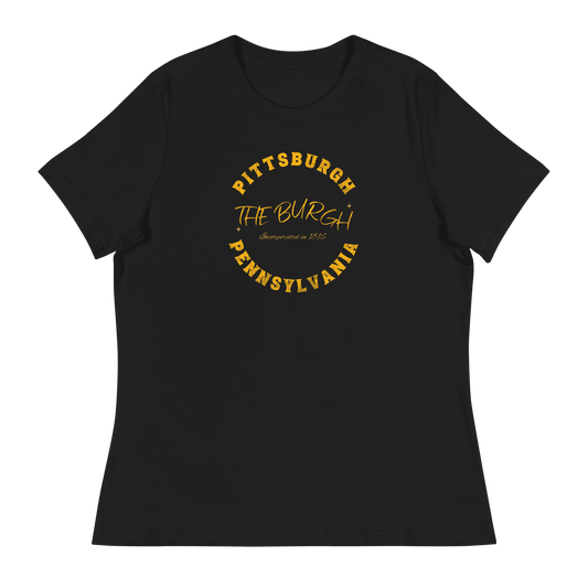 The Burgh Pittsburgh Pennsylvania T-Shirt Yinzergear Black S 