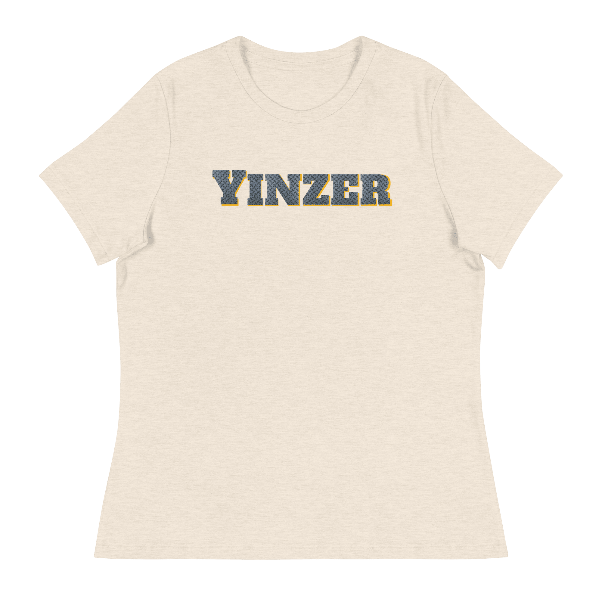 Yinzer Women’s T-Shirt Pittsburgh tee on natural tee | Yinzergear