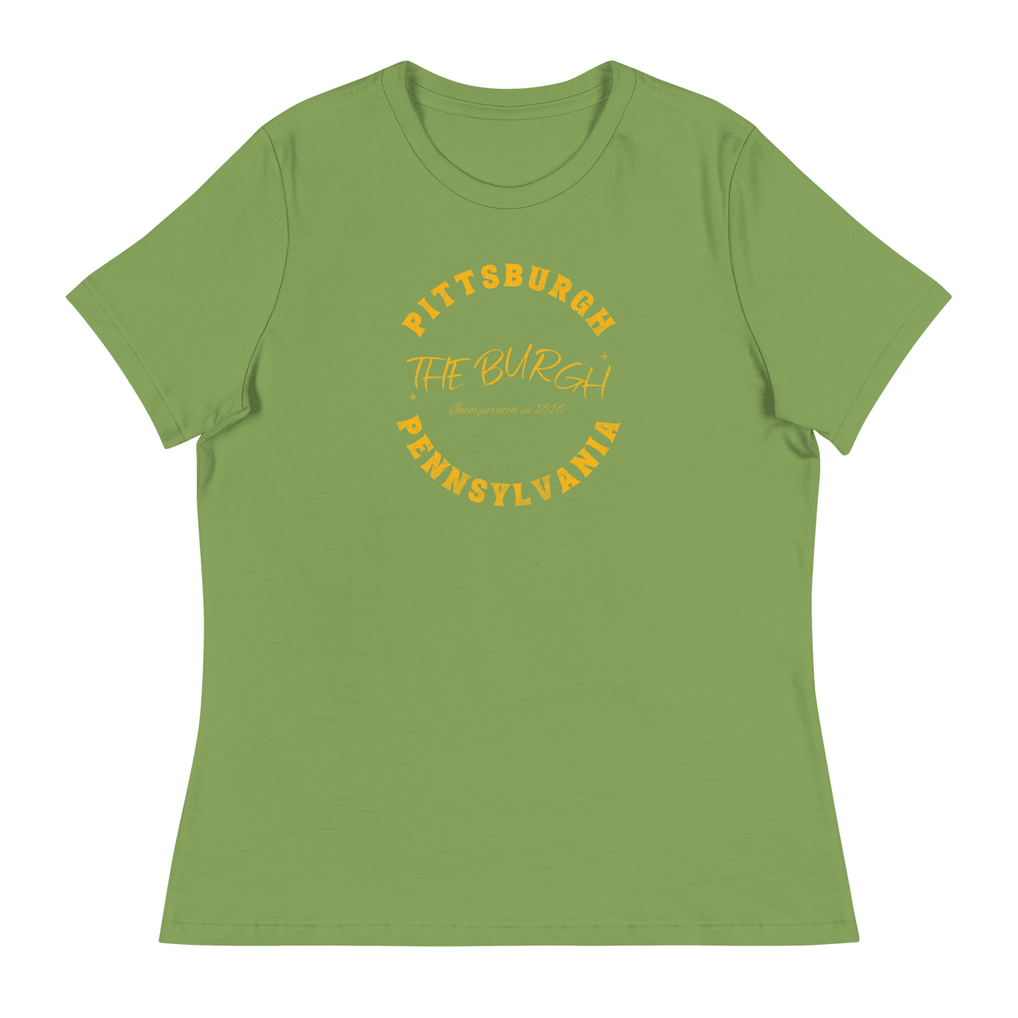 The Burgh Pittsburgh Pennsylvania T-Shirt Yinzergear Leaf S 