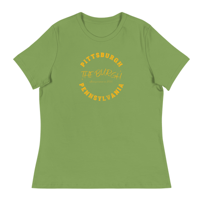 The Burgh Pittsburgh Pennsylvania T-Shirt Yinzergear Leaf S 