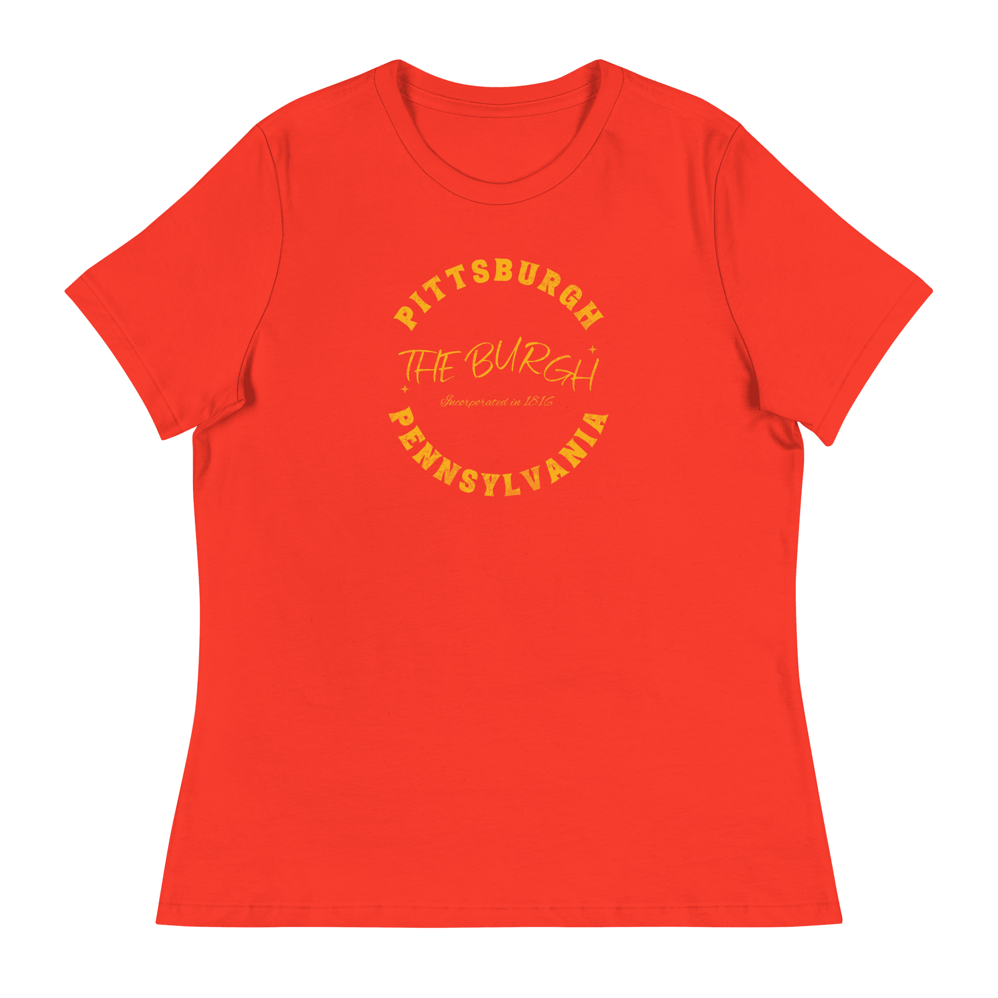 The Burgh Pittsburgh Ladies T-Shirt product image | Yinzergear