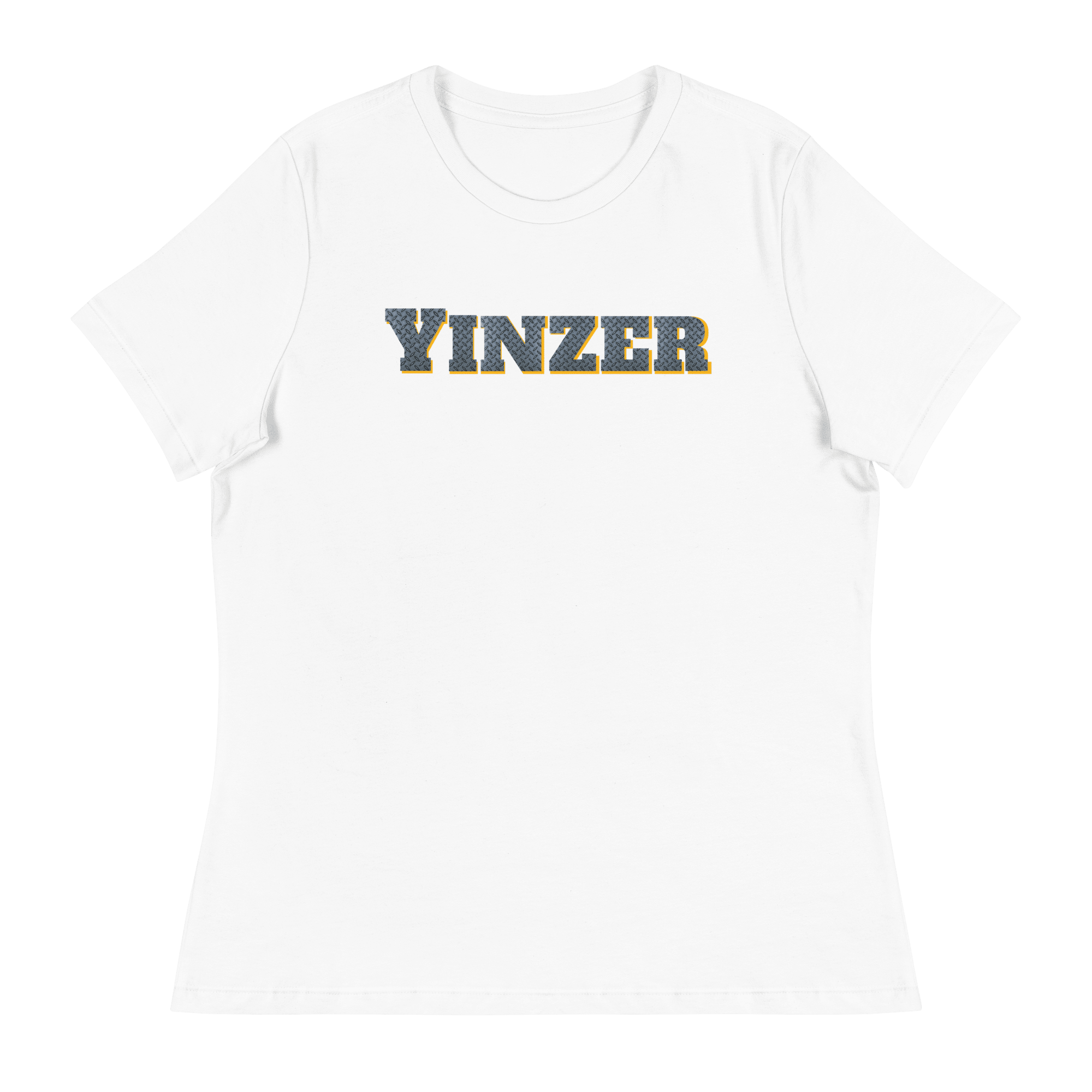 Yinzer Women’s T-Shirt Pittsburgh tee on white tee | Yinzergear