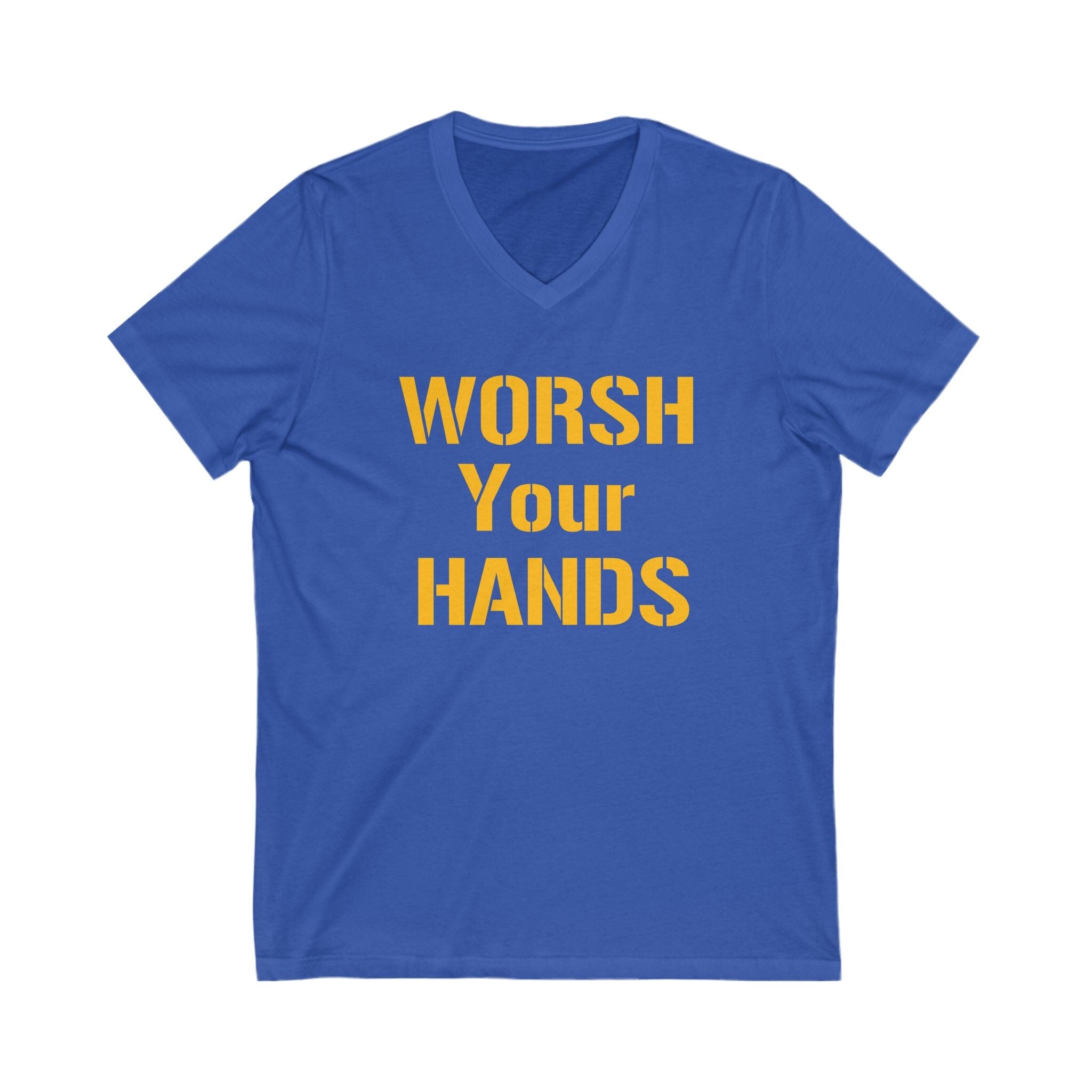 Worsh Your Hands Pittsburgh V-Neck T-Shirt product image 3