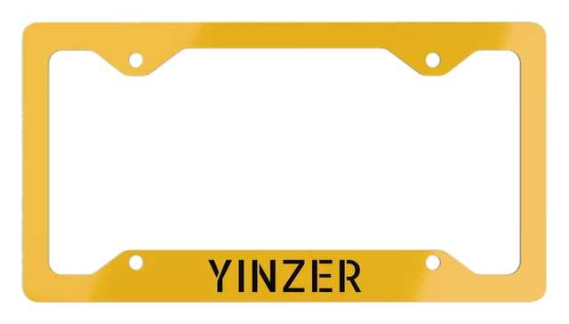 Yinzer license plate frame gift